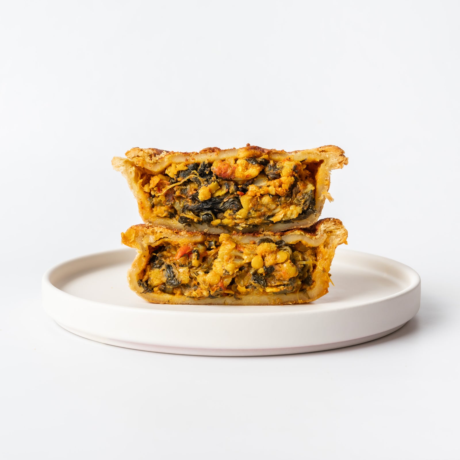 Red Lentil Spinach Pie (Vegan)